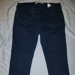 Hollister skinny jeans- navy blue, size 11R